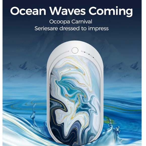 Ocoopa Hand Warmer with Marble Design - Picture 2 of 6